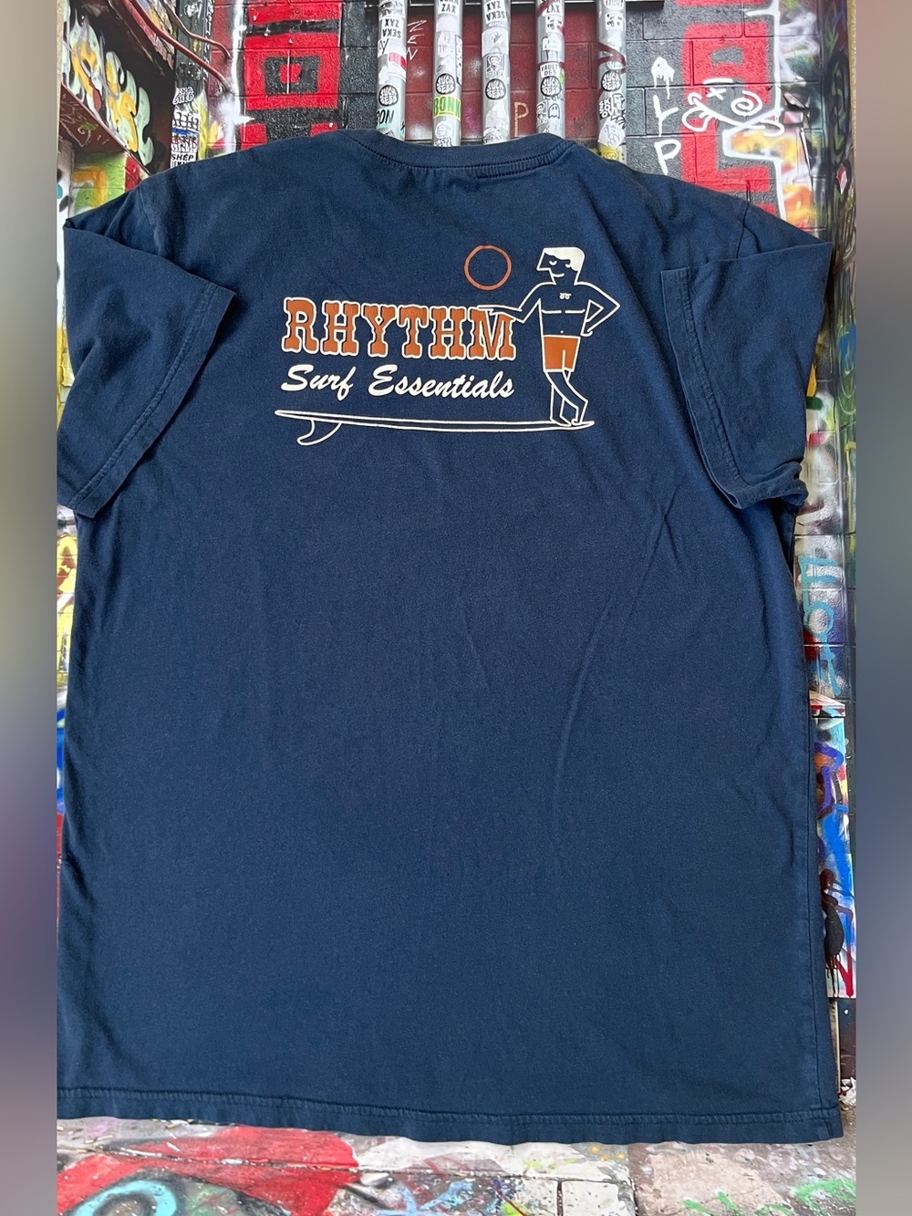 Rhythm. Men's Navy Surf Essentials Graphic Tee